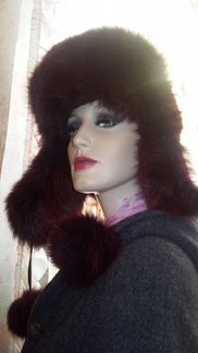 Шапка ушанка, песец, новая