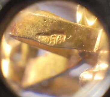 Брошь.Прекрасный модерн рубежа XIX-XX вв.Золото 56