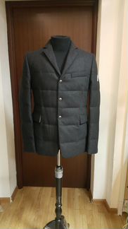 Пальто Moncler. Серое. Пух