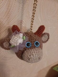 Игрушка. брелок. бык. новый год