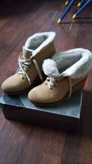 Ботинки натуральная замша и мех
