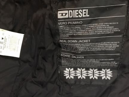 Пуховик пальто diesel детский размер M
