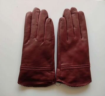 Перчатки кожаные, новые, женские