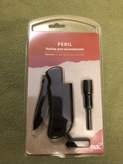 Набор для выживания (нож, фонарик, свисток, огниво