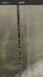 Золотой браслет с сапфирами натуральными