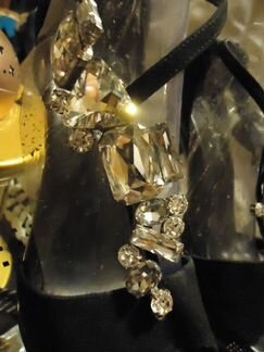 Босоножки marco tucci svarovski 36 разм.натур.замш