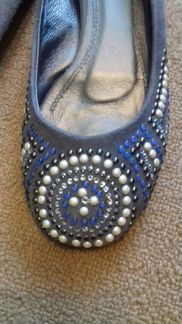 Балетки замшевые новые