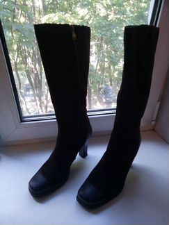 Сапоги осень- весна.замшевые