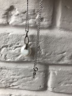 Цепочка с подвеской: серебро 925, жемчуг