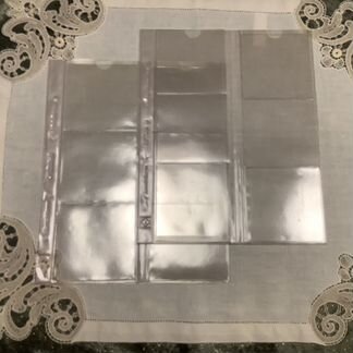 Листы-вкладыши в альбом для монет и купюр