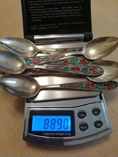 Серебро чайные ложки 6 шт