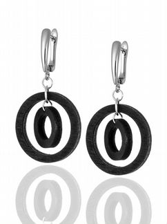 Серьги из дерева