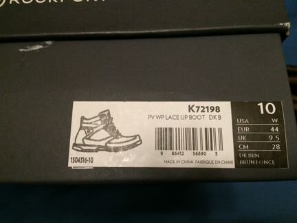 Rockport Ботинки новые зимние 14