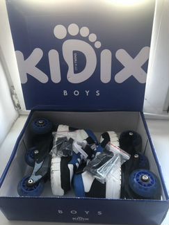 Ролики ботинки kidix, роликовые коньки, осенние бо