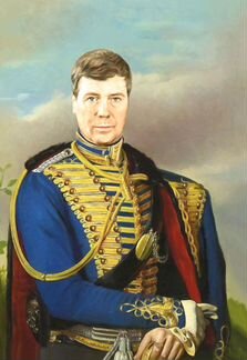 Портрет по фото на холсте