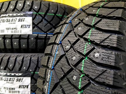 Pезина 215/55 R17 зимняя шипы Nitto новая