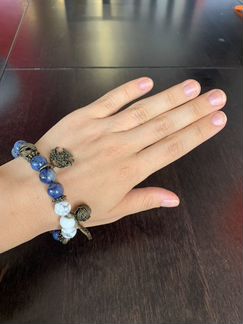 Браслет авторский, с натуральным камнем. Новый